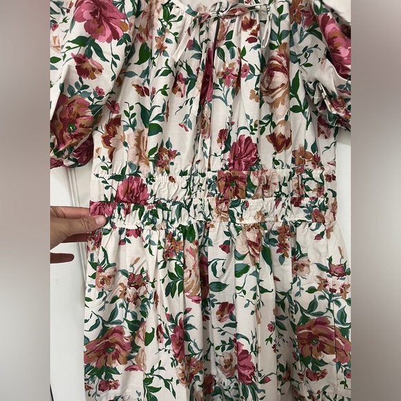 Anthropologie The Somerset Maxi Dress: Puff-Sleeve Edition Tiered Pockets Cotton - Picture 12 of 15